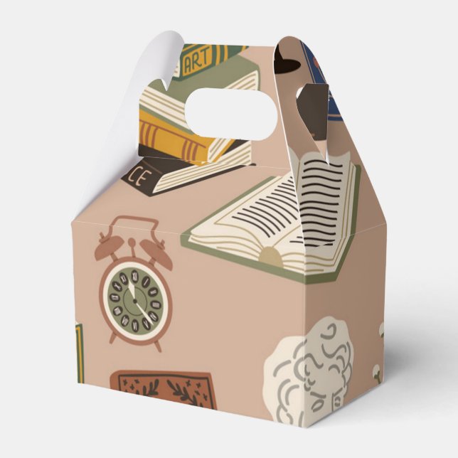 Book pattern favor boxes (Front Side)