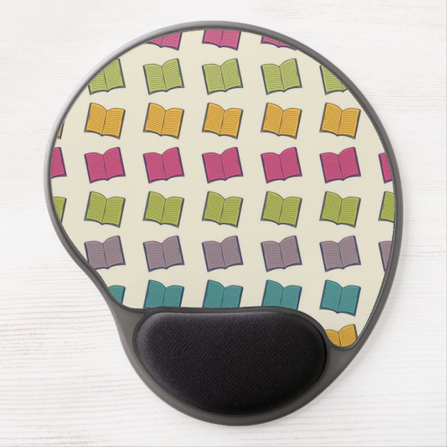 Book pattern gel mouse pad (Front)