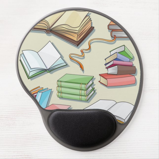 Book pattern gel mouse pad (Front)