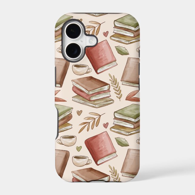 Book pattern iphone case (Back)