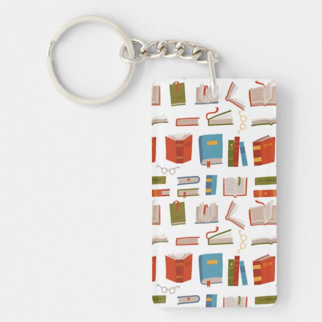 Book pattern keychain (Front)
