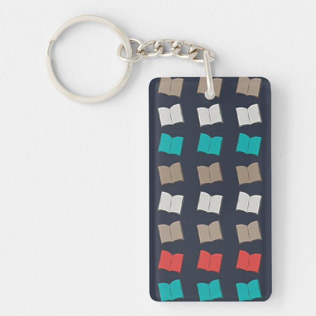Book pattern keychain (Front)