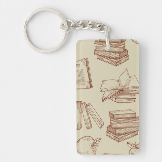 Book pattern keychain (Front)
