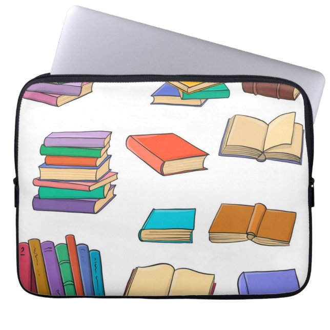 Book pattern laptop sleeve (Front)