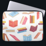 Book pattern laptop sleeve<br><div class="desc">For true lovers of books</div>