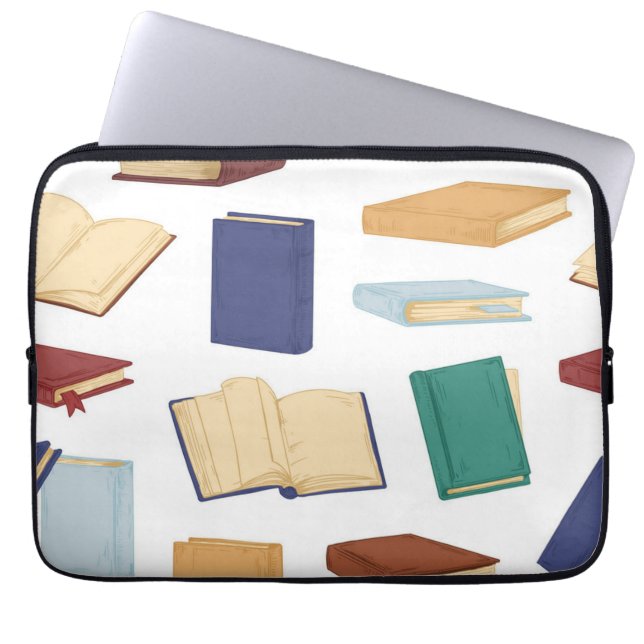 Book pattern laptop sleeve (Front)