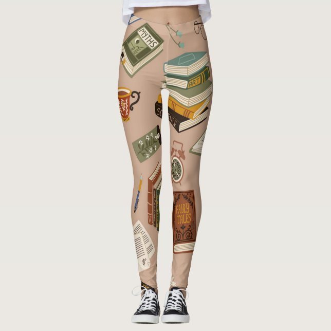 Book pattern leggings (Front)