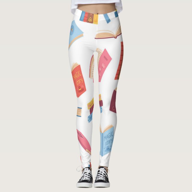 Book pattern leggings (Front)