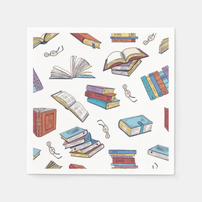 Book pattern napkins (Front)