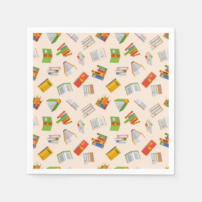 Book pattern napkins (Front)