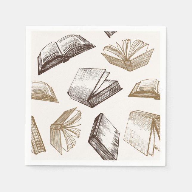 Book pattern napkins (Front)