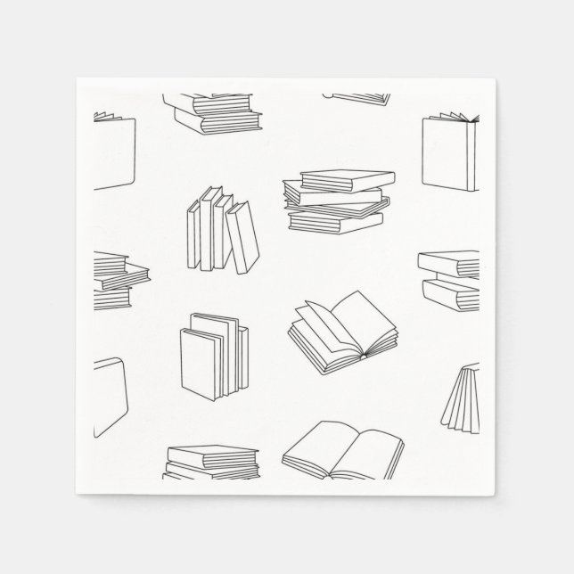 Book pattern napkins (Front)