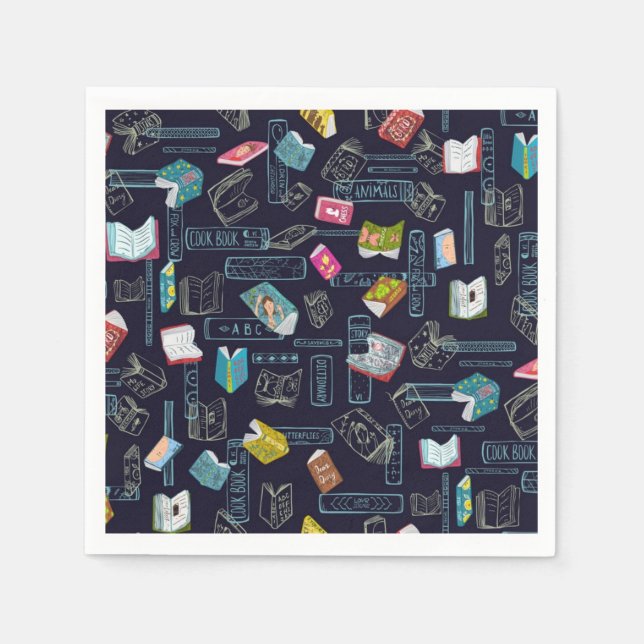 Book pattern napkins (Front)