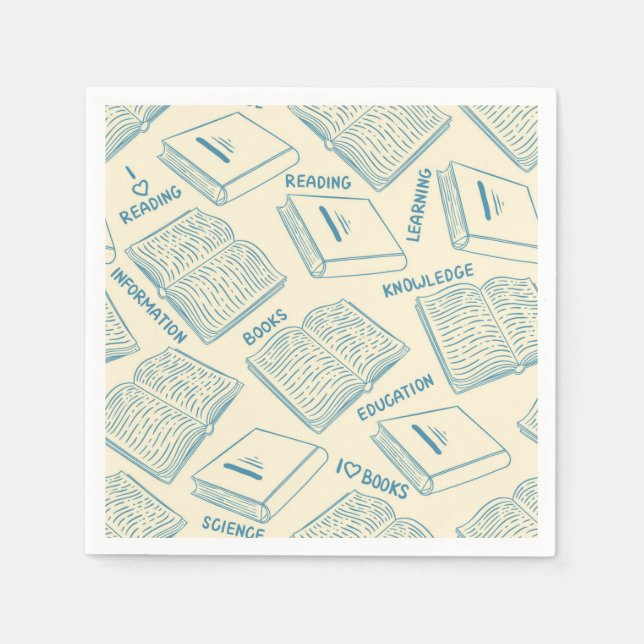 Book pattern napkins (Front)