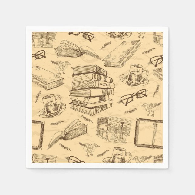 Book pattern napkins (Front)