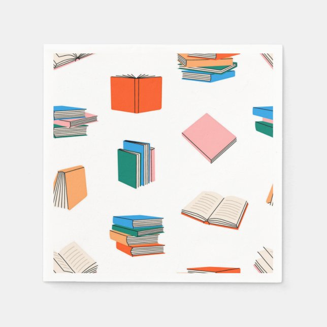 Book pattern napkins (Front)