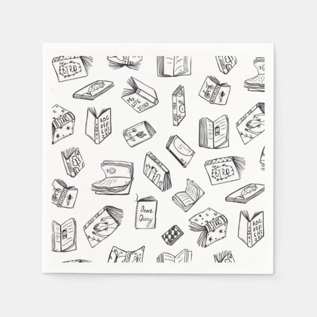 Book pattern napkins (Front)