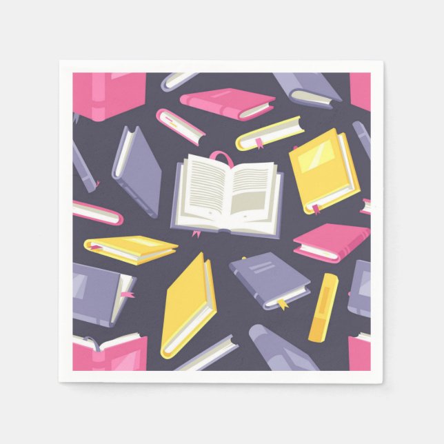 Book pattern napkins (Front)