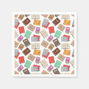 Book pattern napkins