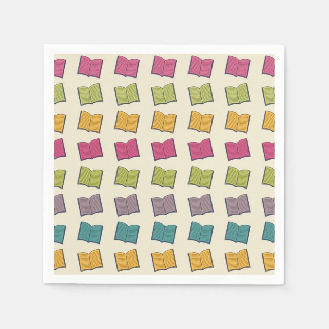 Book pattern napkins (Front)