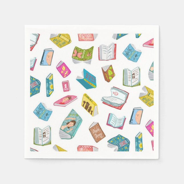 Book pattern napkins (Front)