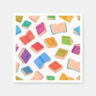 Book pattern napkins