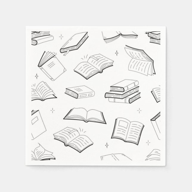 Book pattern napkins (Front)