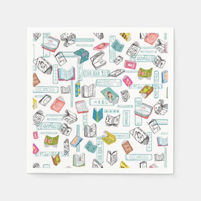 Book pattern napkins (Front)