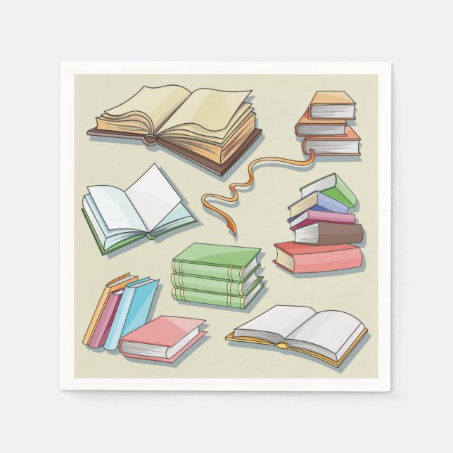 Book pattern napkins (Front)