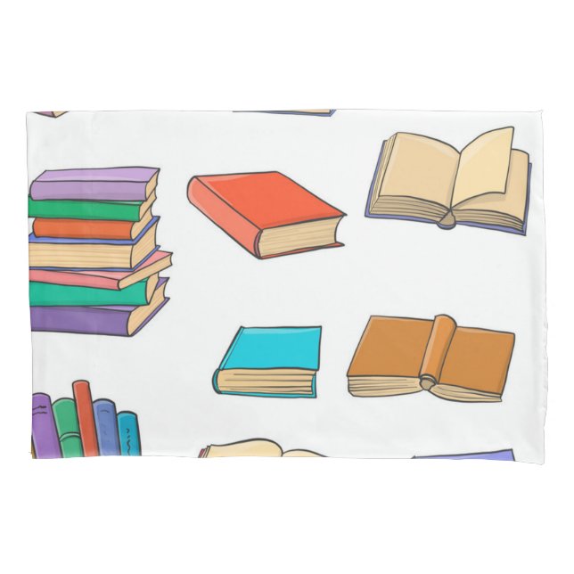 Book pattern pillow case (Front)