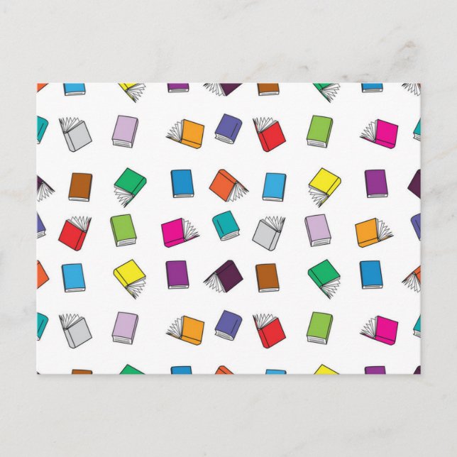 Book pattern postcard (Front)