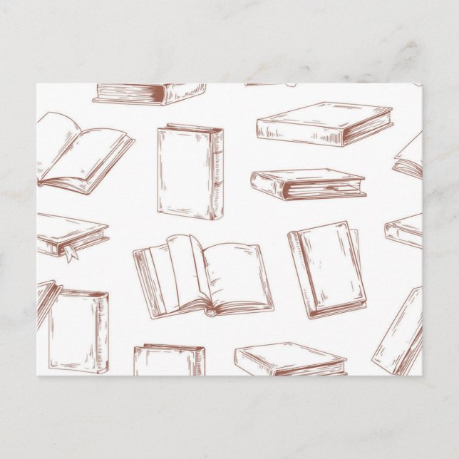 Book pattern postcard (Front)