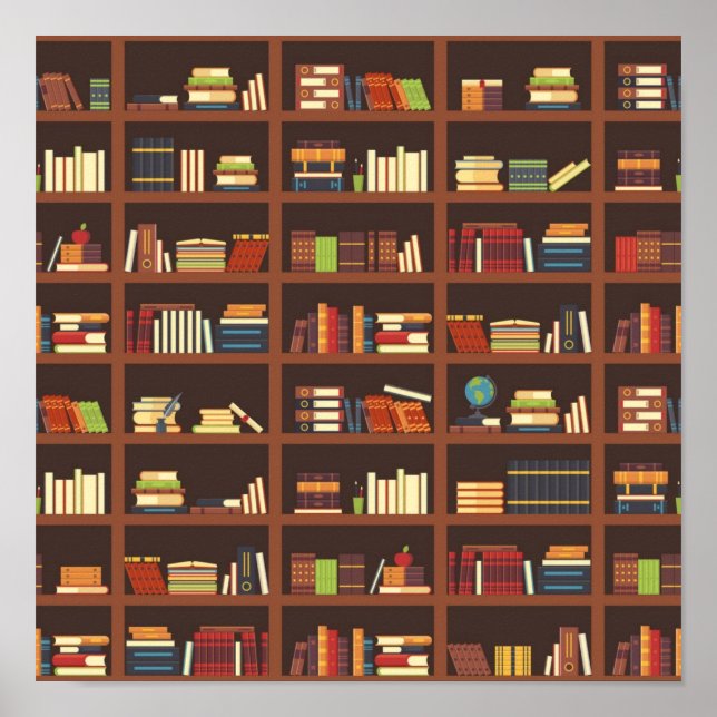 Book pattern poster (Front)