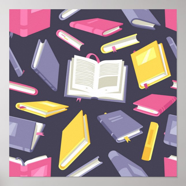 Book pattern poster (Front)