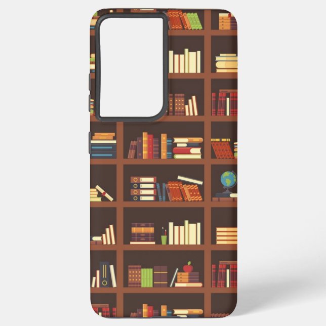 Book pattern samsung galaxy case (Back)