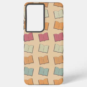 Book pattern samsung galaxy s21 ultra case