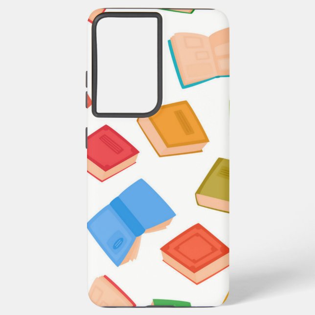 Book pattern samsung galaxy case (Back)