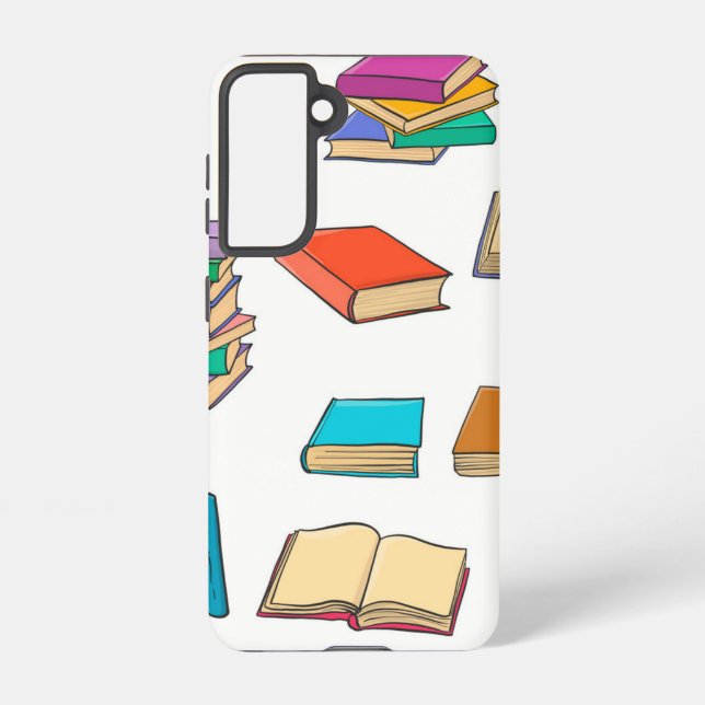Book pattern samsung galaxy case (Back)