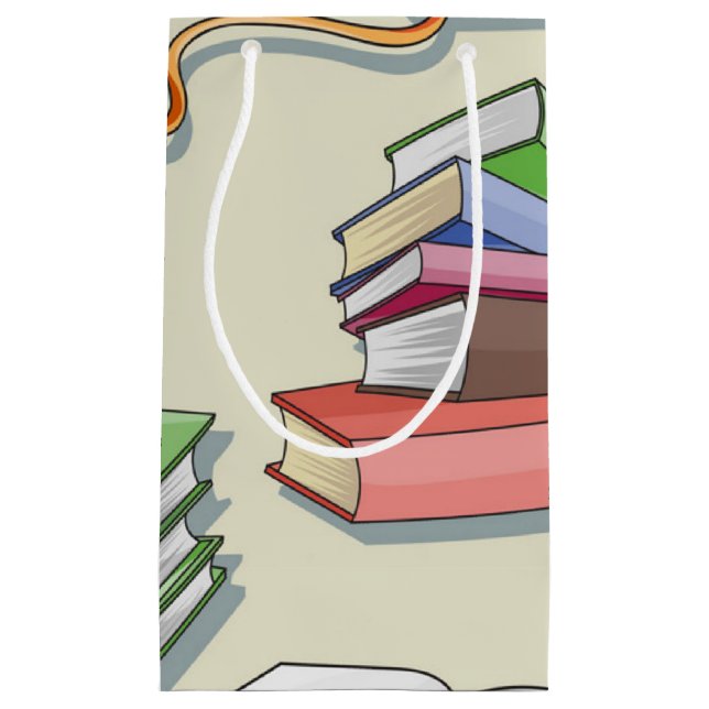 Book pattern small gift bag (Front)