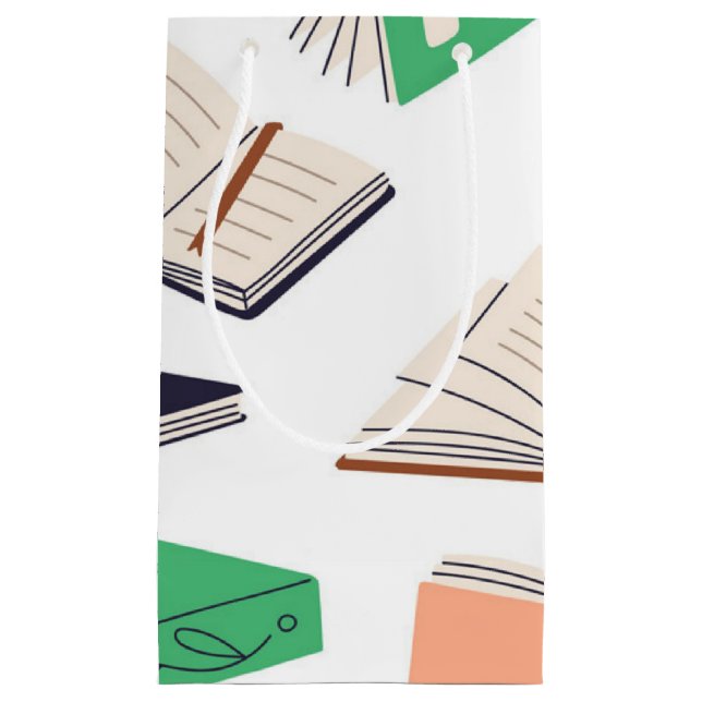 Book pattern small gift bag (Front)