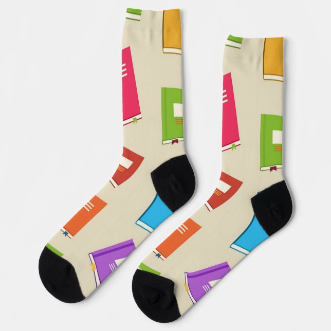 Book pattern socks (Left)