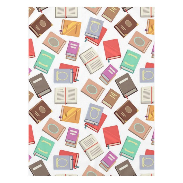 Book pattern tablecloth (Front)