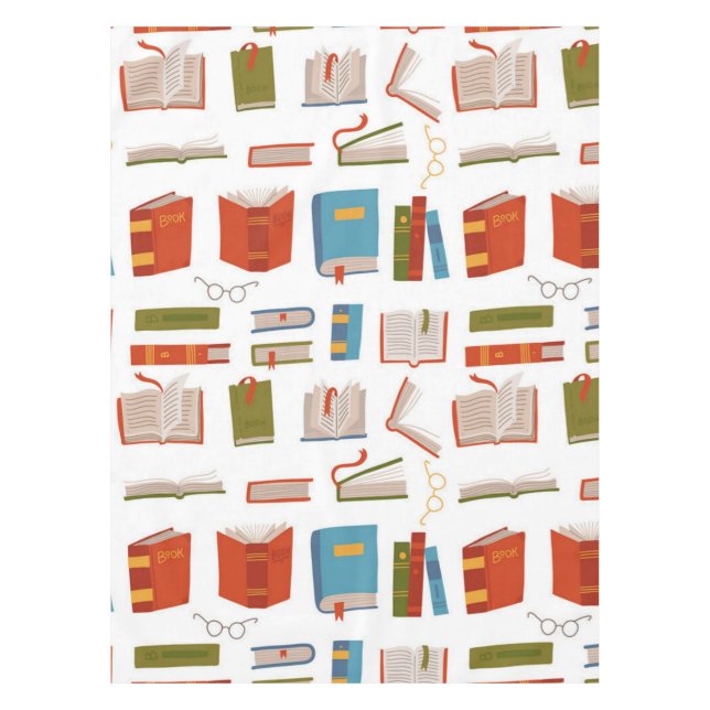 Book pattern tablecloth (Front)