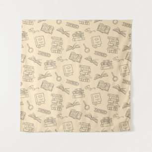 Book pattern tapestry