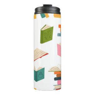 Book pattern thermal tumbler