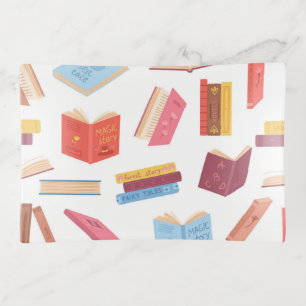 Book pattern trinket tray