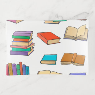 Book pattern trinket tray
