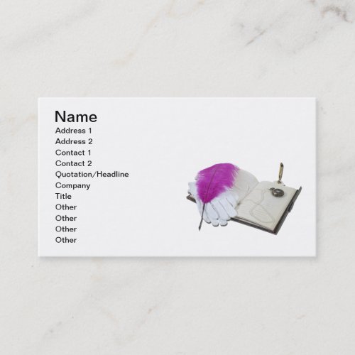 Book Pen Gloves Watch Business Card Templates