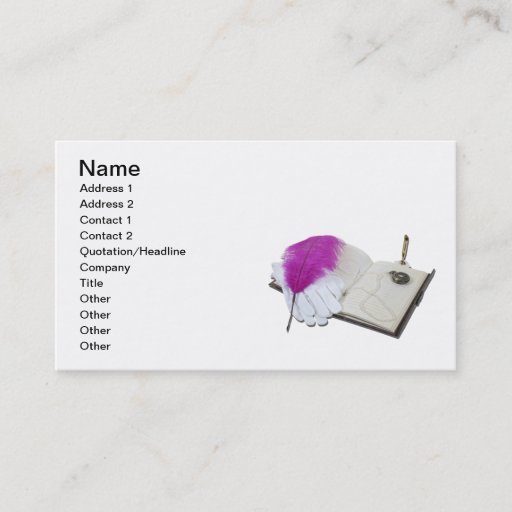 Customizable Book Pen Gloves Watch Business Card Templates