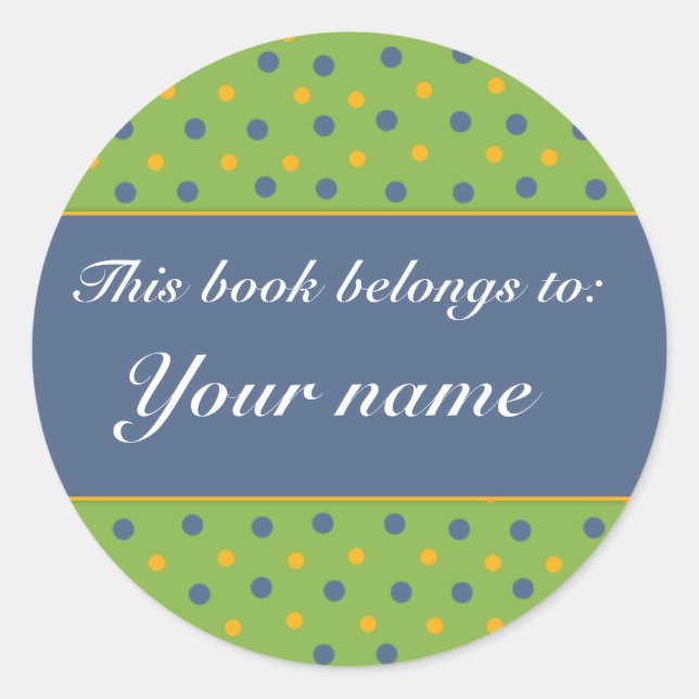 Book Plate - Customize with your name (Front)